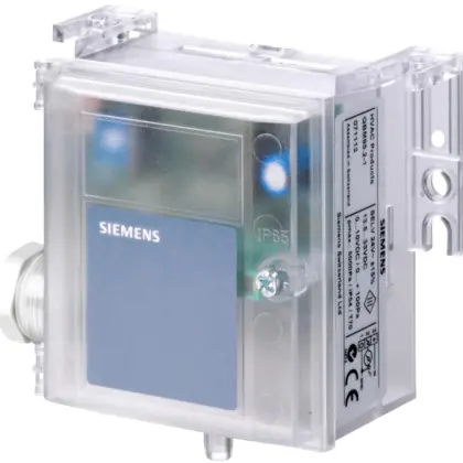 Siemens Luchtkanaal Drukverschilsensor 0 tot 1000 Pa Dc 4 tot 20mA Siemens S55720-S446