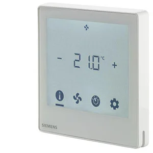 Siemens Inbouwtemperatuurregelaar met touchscreen voor ventilo 2- of 4-pijps KNX siemens S55770-T350