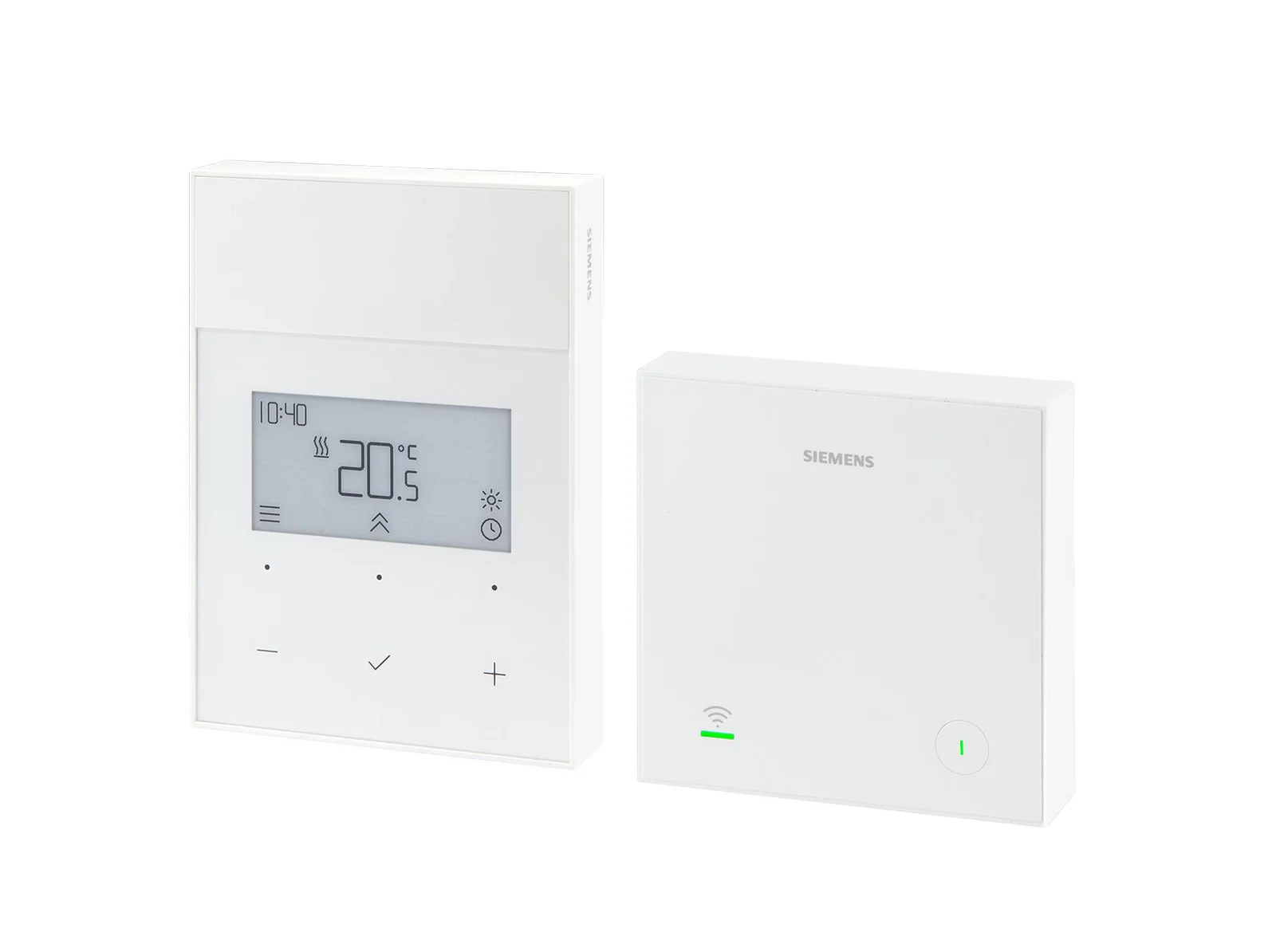 Siemens Klokthermostaat draadloos enkel verwarmen 2xAA batterij 1x ingang draadloos siemens S55770-T528
