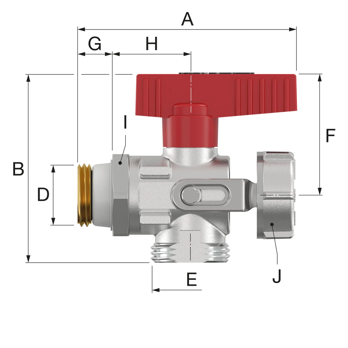 Simplex Kogelkraan met volle doorlaat DN 1/2"x3/4" FM PN16 Simplex KFE F10670