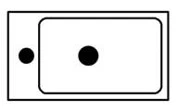 Sleurs 32TAPE040MA22 Sleurs Penelope wastafelblad met 1 waskom midden 400 x 220 x 45 mm - met kraangat - zonder overloop - wit mat
