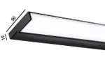 Sleurs 3OVAXSK120MZ Sleurs Axel verlichting voor spiegelkast 1200 mm - zwart