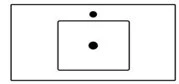 Sleurs 3TAFL070GL50M Sleurs Flex wastafelblad met 1 waskom midden 700 x 500 x 15 mm - zonder kraangat - zonder overloop - wit glanzend