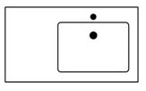 Sleurs Flex wastafelblad met 1 waskom rechts 900 x 500 x 15 mm - zonder kraangat - zonder overloop - wit mat 3TAFL090MA50R