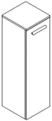 Sleurs Flex halfhoge kolomkast met 1 deur links (greep te kiezen) 400 x 360 x 1160 mm - wit mat HKFLG040MAD1L