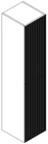 Sleurs KKAST035FN166D2L Sleurs Asolo kolomkast met 2 deuren links 350 x 360 x 1660 mm - eik natuur