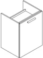 Sleurs OKFLG040MA45H79D1R Sleurs Flex wastafelonderkast met 1 deur rechts (greep te kiezen) 400 x 450 x 790 mm - wit mat