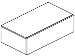 Sleurs Free wastafelonderkast met 1 lade (tip-on) 800 x 450 x 300 mm - wit mat OKFRT080MA45H30L1