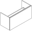 Sleurs Isa wastafelonderkast met 1 lade (tip-on) 1200 x 400 x 450 mm - wit mat OKIST120MA40H45L1