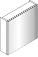 Sleurs SKMX060MAR Sleurs Maxx spiegelkast met 1 deur rechts 600 x 130 x 580 mm - wit mat