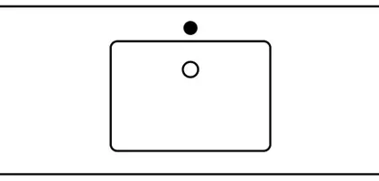 Sleurs Flex wastafelblad 1200 x 500 x 15 mm - kunstmarmer - wit glanzend - 1 waskom midden - met kraangat - met overloop TAFL120GL50M