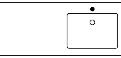 Sleurs Flex wastafelblad 1200 x 500 x 15 mm - kunstmarmer - wit glanzend - 1 waskom rechts - met kraangat - met overloop TAFL120GL50R
