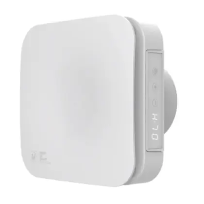 Soler & Palau 5210021000 Soler & Palau Ecoair Evo HT badkamerventilator 100 mm - 108 m³/h - met hygrostaat & timer - wit