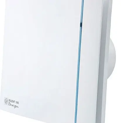 Soler & Palau 5210603300 Soler & Palau Silent 100 CHZ design 3C badkamerventilator met regelbare hygrostaat - wit - 95m³/h - 230V