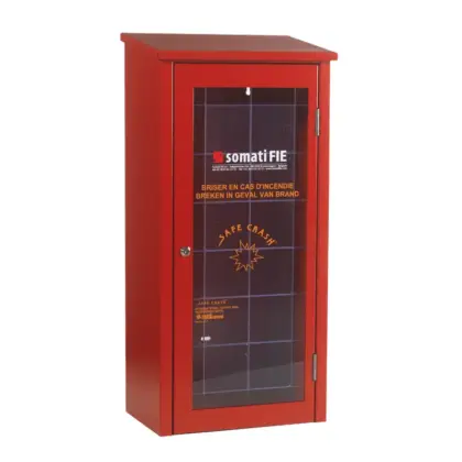 Somati KAST BLUSSER Safe Crash venster ROOD B340 x H740/700 x D220 mm somati ACA021