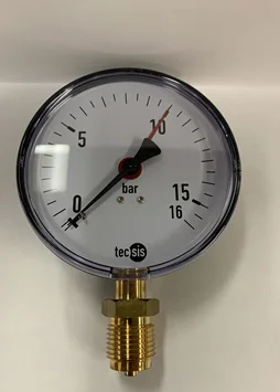 Somati Manometer 0/16bar DIA 100 KL 1.6 - 1/2'' BSP onderaan somati BBF005