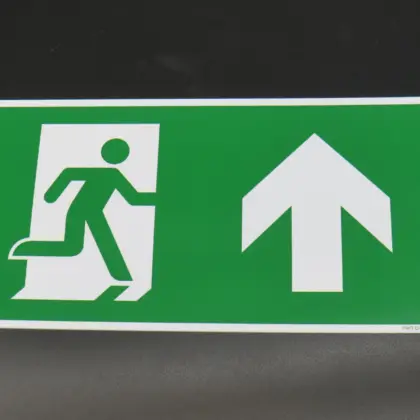 Somati PICTOGRAM NOODUITGANG PLAATS in pst 300 x 150 mm Somati (ex 110308) IC0026