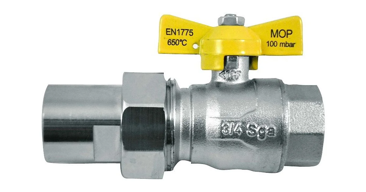 Soper Bolkraan gas + koppeling FF 1/2 HTB soper ex S6051 GVA100509