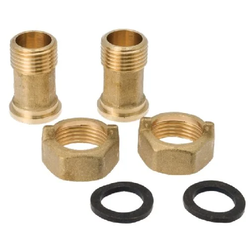 Soper Set koppelingen watermeter DN15 3/4F - 1/2M Soper 2 moeren, 2 mondstukken, 2 dichtingen (ex RDN15) WMT100126