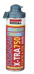 Soudal 115176 Soudal Click & Fix Soudafoam X-tra PU-schuim 750 ml