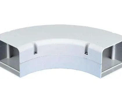 SpeediDuct ADP-1525-010 SpeediDuct 105x75 lange platte bocht 90° - 105 mm