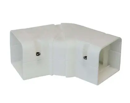 SpeediDuct ADP-1526-010 SpeediDuct 105x75 regelbare platte bocht 105 mm ±RAL9003