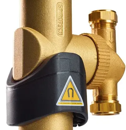 Spirotech Lucht-/vuilafscheider Spirotech SpiroCombi 22mm 22 knelring horizontaal/verticaal met magneet extern UC022WJ