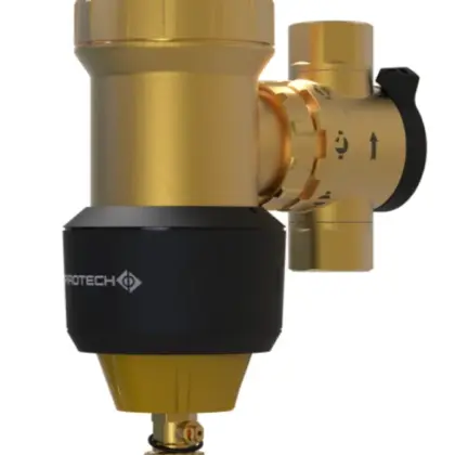 Spirotech Vuilafscheider Spirotech SpiroTrap HPF 28mm 28 knelring horizontaal/verticaal met magneet extern UE028XJF