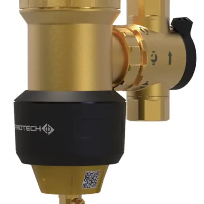 Spirotech Vuilafscheider Spirotech SpiroTrap HPF 5/4" 32 binnendraad horizontaal/verticaal met magneet extern UE125XJF