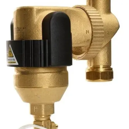 Spirotech Vuilafscheider Spirotech SpiroTrap MBC1 28mm 28 knelring horizontaal/verticaal met magneet extern UE028WH