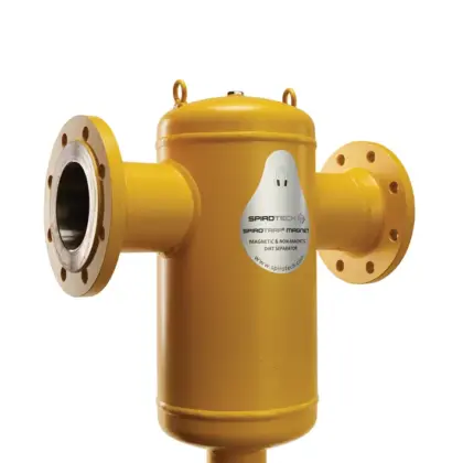 Spirotech Vuilafscheider Spirotech SpiroTrap DN80 80 flens horizontaal met magneet intern BE080FM