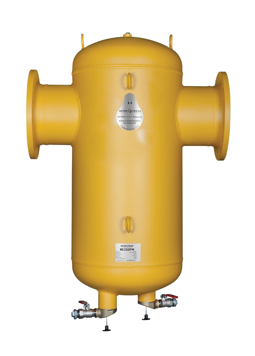 Spirotech Vuilafscheider Spirotech SpiroTrap DN250 250 flens horizontaal met magneet intern BE250FM
