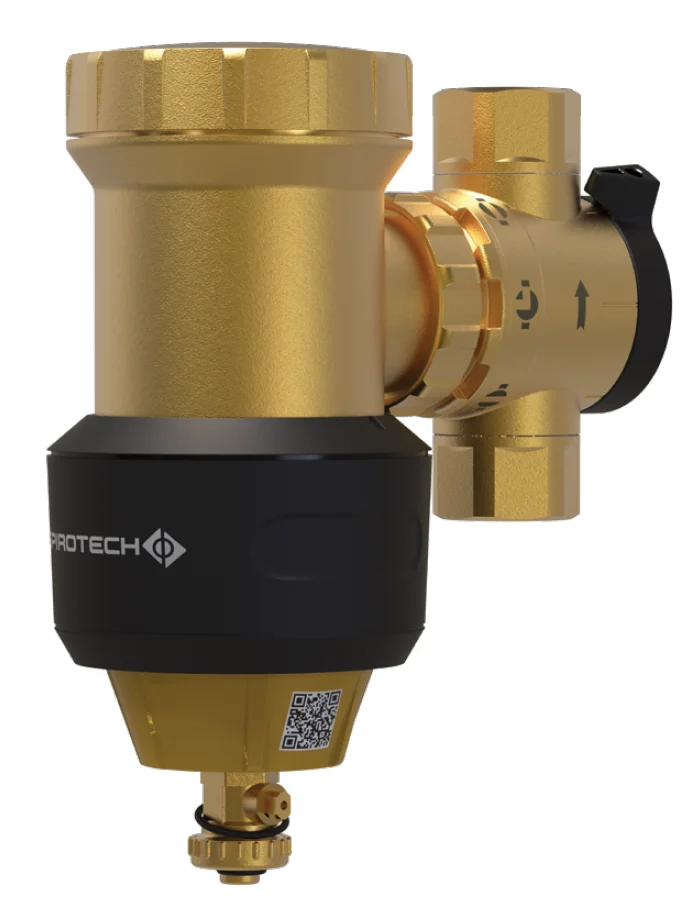 Spirotech Vuilafscheider Spirotech SpiroTrap HPF 3/4" 20 binnendraad horizontaal/verticaal met magneet extern UE075XJF