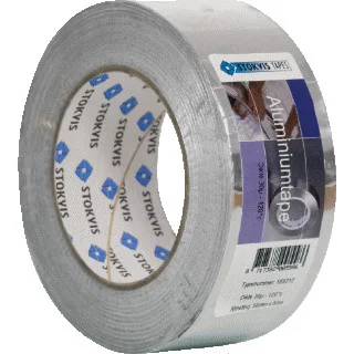 Stokvis Aluminium tape 50 mm breedte 50m temperatuur -20/+110C 20773