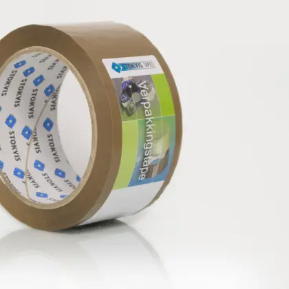 Stokvis Zelfklevende tape Stokvis bruin 48mm L66m 10359