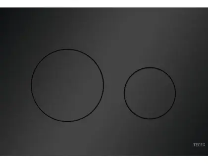 TECE TECEloop wc-bedieningsplaat kunststof - mat zwart voor duospoeltechniek van kunststof 9240925