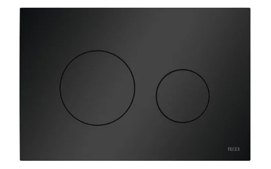 TECE TECEloop wc-bedieningsplaat kunststof - mat zwart voor duospoeltechniek van kunststof 9240925