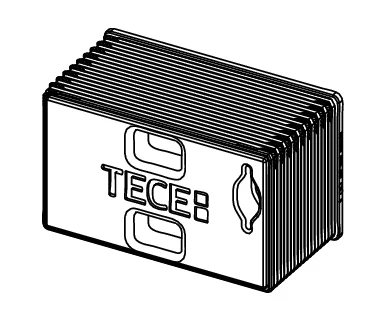 TECE TECE installatietunnel incl. blok piepschuim TECE 9820499