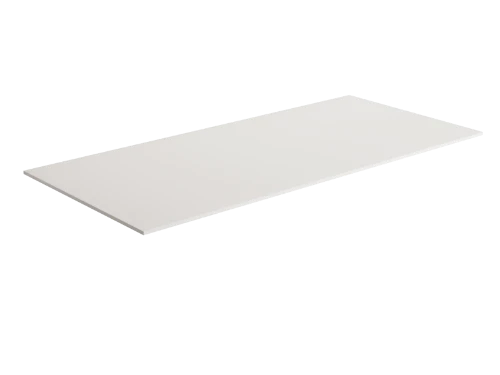 TOP.SS.1800.F001 Klaire solid tablet 1800 x 460 x 9 mm - wit mat - inkortbaar afvoer/kraangat zelf te voorzien