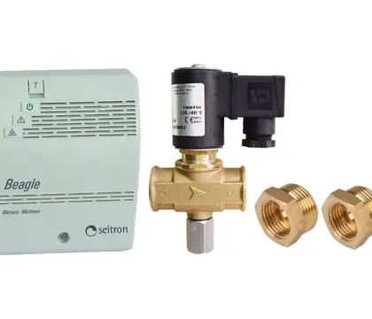 Tempolec KIT GAS HOME LPG Tempolec RGD gasdetector met gasmagneetventiel (propaan/butaan) - 3/4-1/2 - 230V
