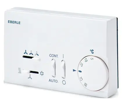 Tempolec Aircothermostaat + verwarmen/koelen + ON/OFF 230VAC 5-30grC 1CO 6A tempolec KLR-E7430