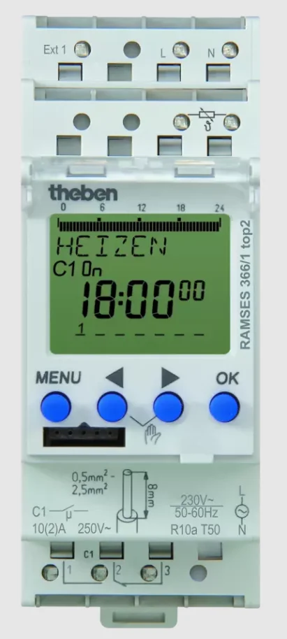 Tempolec Ruimteklokthermostaat Tempolec weekklok klasse II modulerend RAM366/1TOP2