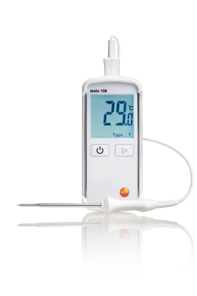 Testo Testo 108 levensmiddelenthermometer -50-300grC met standaard dompel-steekvoeler type T 05631080