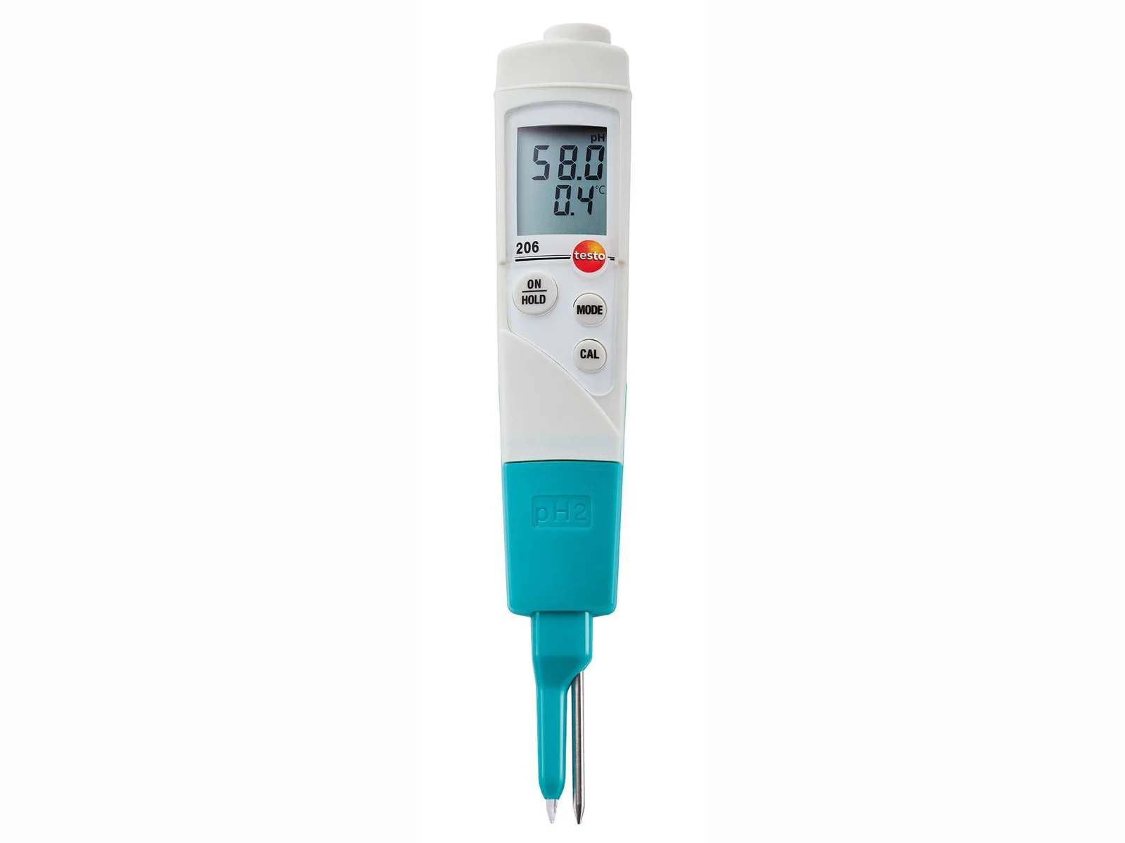 Testo Testo 206-pH2, pH-/grC-meetstick met voelerspits testo 05632066