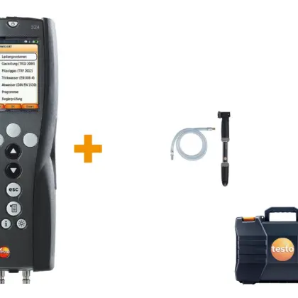Testo Basisset drukmeter met lekhoeveelheid testo 324 testo 0563324070