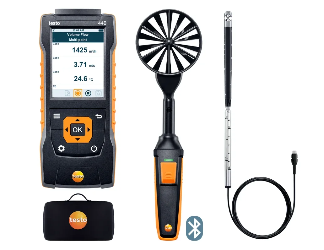 Testo Testo 440 luchtsnelheids-combiSet 2 met Bluetooth testo 05634407