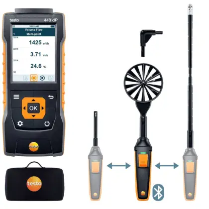 Testo Testo 440 luchtsnelheids-combiSet 2 met BT testo 05634410