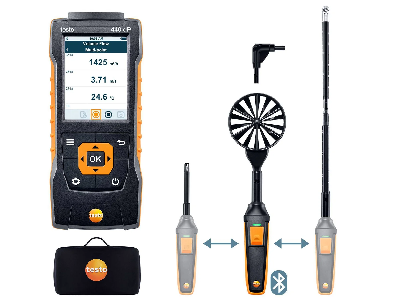 Testo Testo 440 luchtsnelheids-combiSet 2 met BT testo 05634410