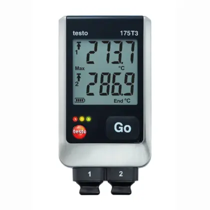 Testo Testo 175T3 temperatuurlogger (met display) 2 kan. externe sensoraansluiting testo 05721753