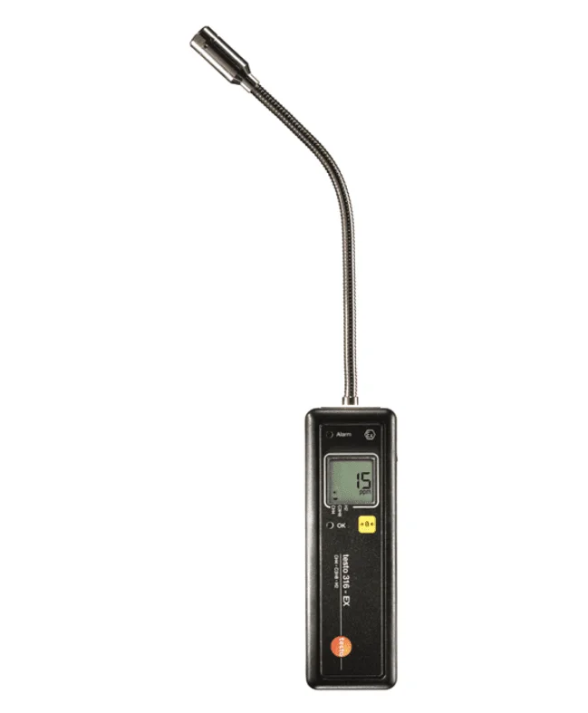 Testo Testo 316-EX meetapp. gaslekdet. met EX bescherm. vlg 94/9/EG vr zone 1 cat. batt. handl. etui Testo 06320336